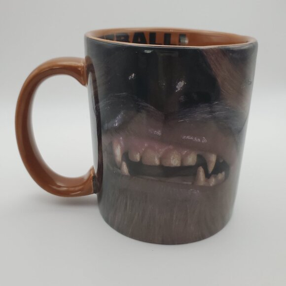 STAR WARS Chewbacca Mug 12oz Brown w/ Character Face & Funny Message Inside - Picture 1 of 6